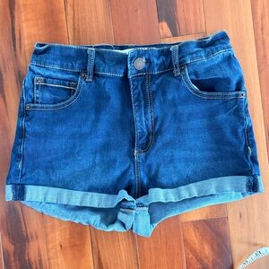 Garage Dark Blue Jean Shorts
